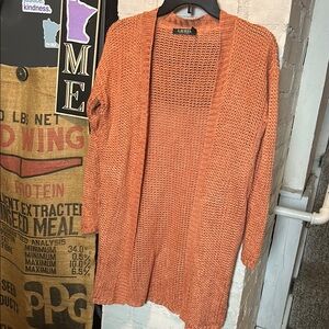 Lauren Ralph Lauren Linen Blend, Open Weave Cardigan Women XSP